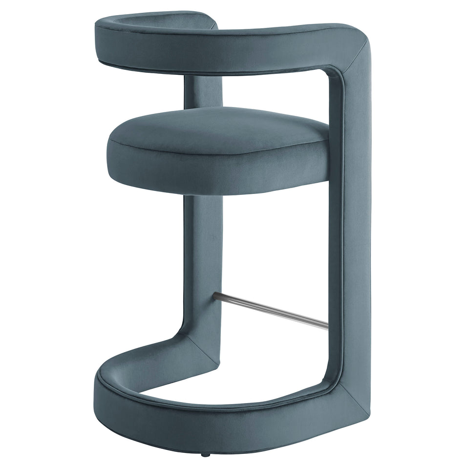 Winslow Performance Velvet Counter Stool by Modway