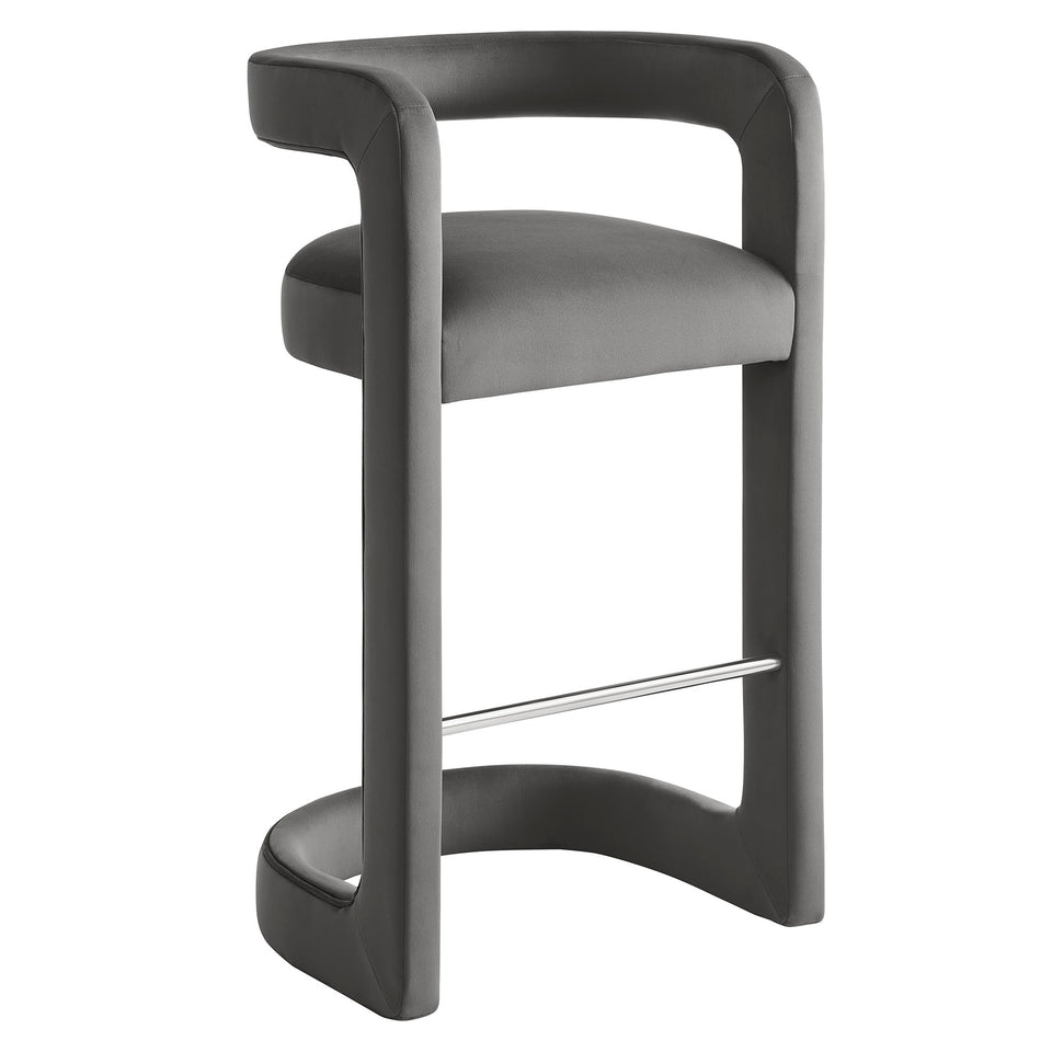 Winslow Performance Velvet Bar Stool by Modway