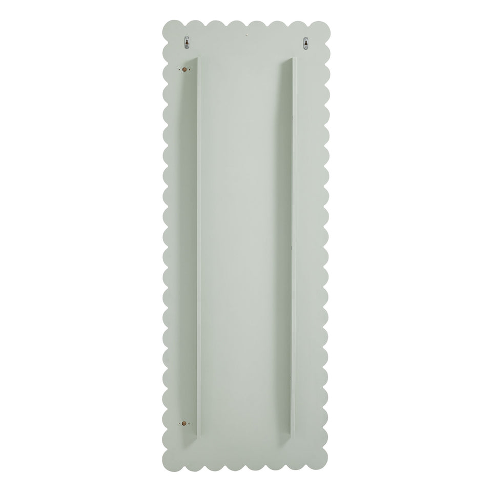 Emmeline Scalloped Rectangle Floor Mirror by Modway