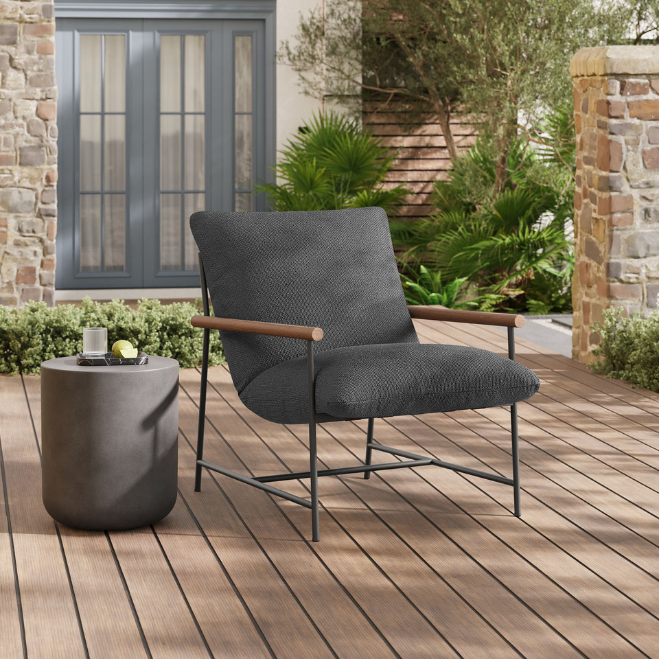 Raya Outdoor Patio Boucle Sling Lounge Chair by Modway
