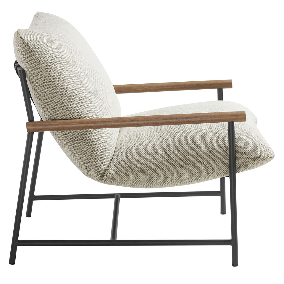 Raya Outdoor Patio Boucle Sling Lounge Chair by Modway