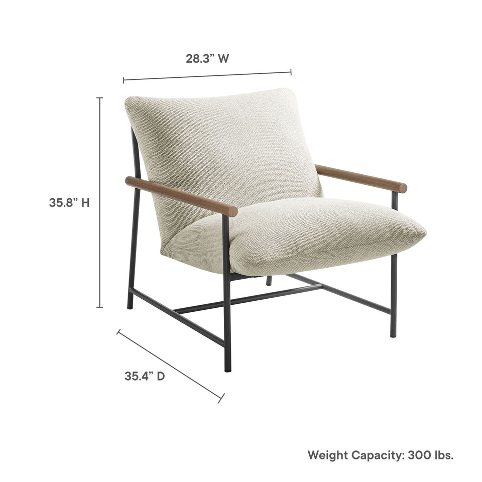 Raya Outdoor Patio Boucle Sling Lounge Chair by Modway