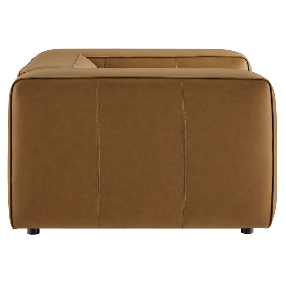 Auren Upholstered Vegan Leather Modular Armchair by Modway