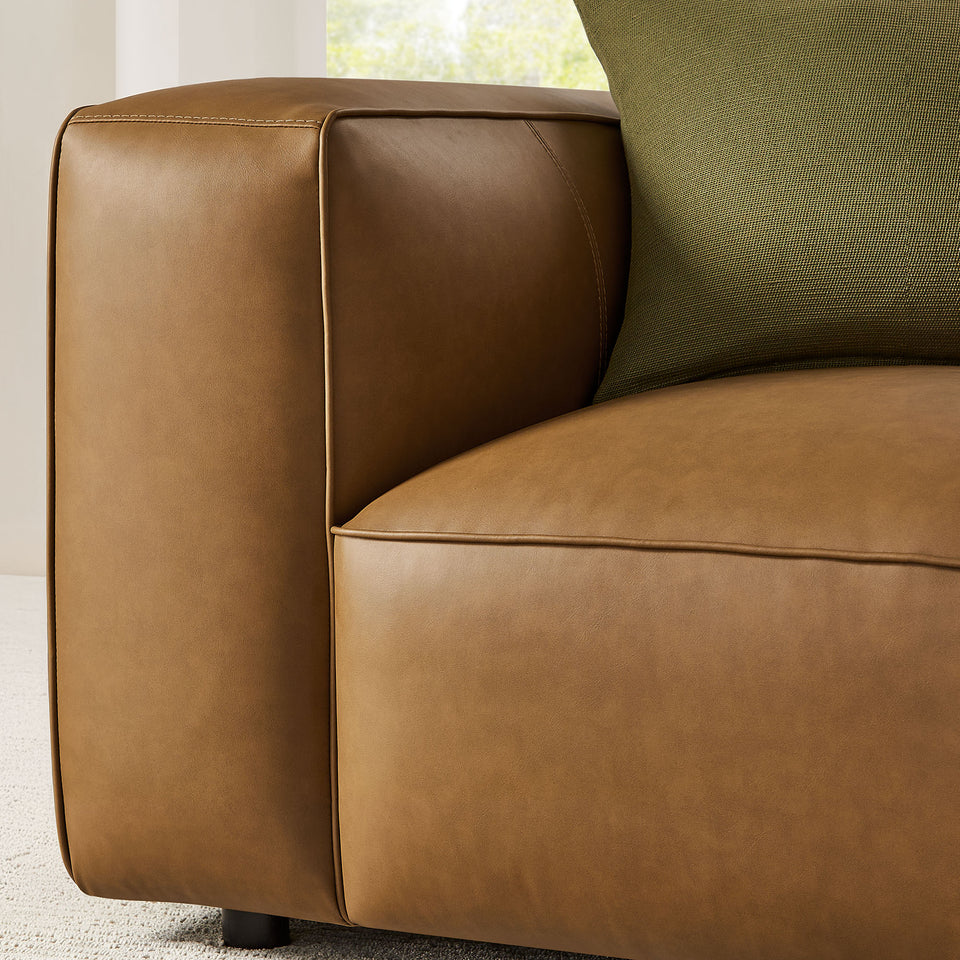 Auren Upholstered Vegan Leather Modular Armchair by Modway
