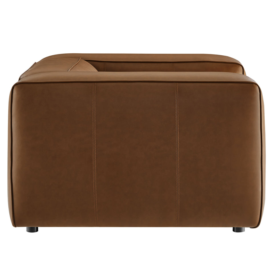 Auren Upholstered Vegan Leather Modular Armchair by Modway