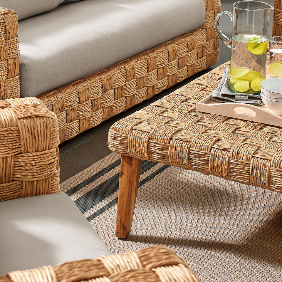 Thames 4-Piece Outdoor Patio Wicker Outdoor Patio Rattan Furniture Set by Modway