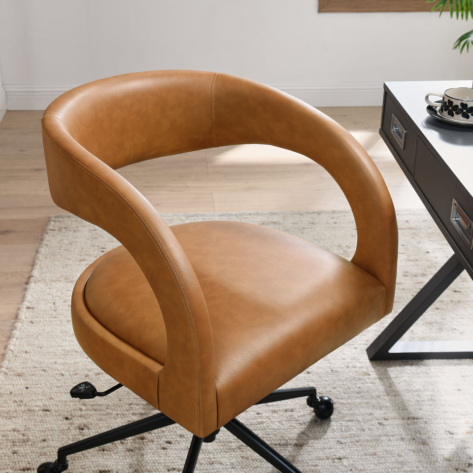 Pinnacle Vegan Leather Office Chair by Modway
