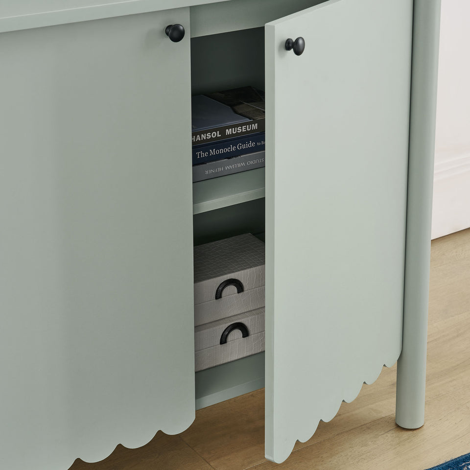 Emmeline 35" 2-Door Scalloped Sideboard Cabinet by Modway