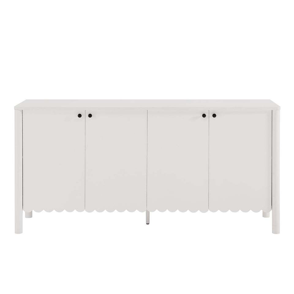 Emmeline 66" 4-Door Scalloped Sideboard Cabinet by Modway