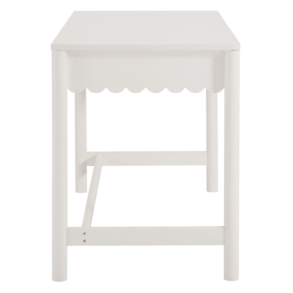 Emmeline 1-Drawer Scallop Writing Desk by Modway