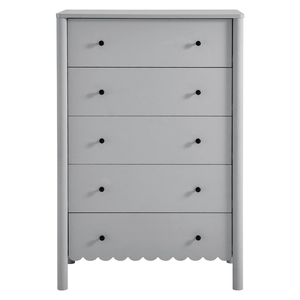Emmeline Scalloped 5-Drawer Chest by Modway