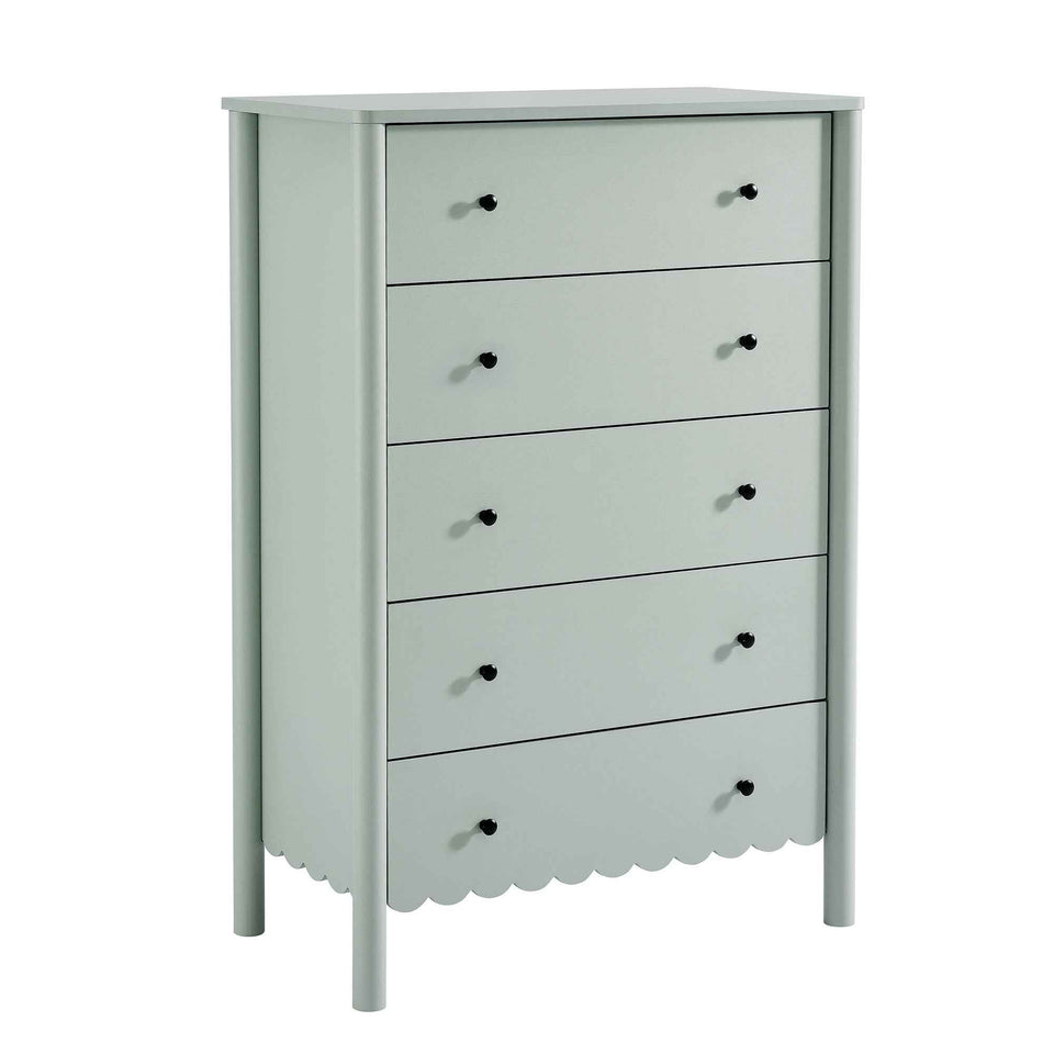 Emmeline Scalloped 5-Drawer Chest