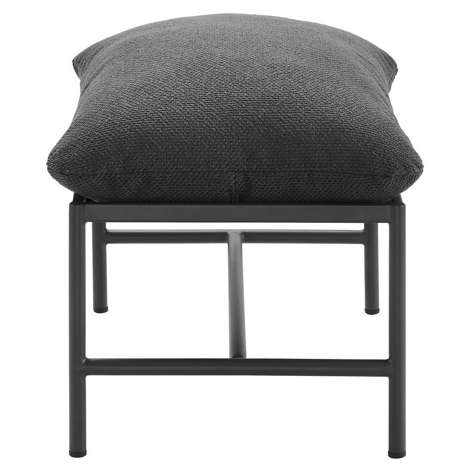 Raya Outdoor Patio Boucle Ottoman by Modway