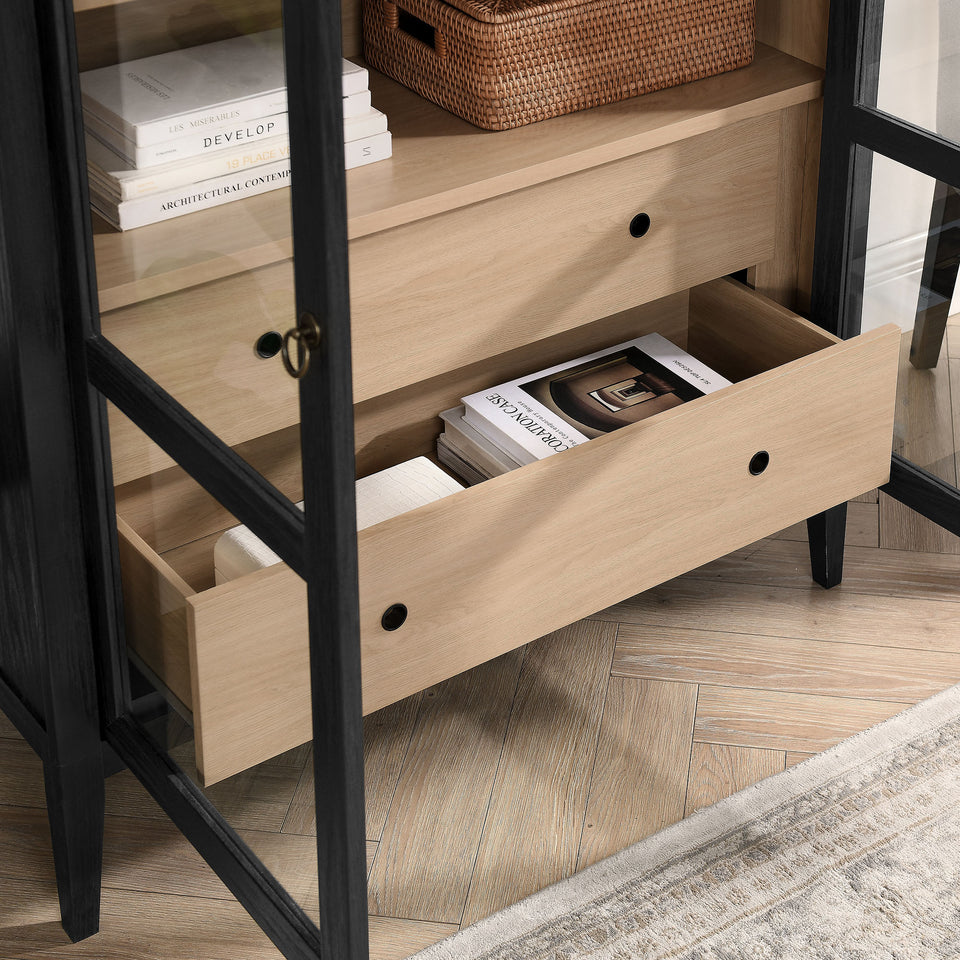 Nolan 74" Tall Wide Arched Storage Display Cabinet by Modway