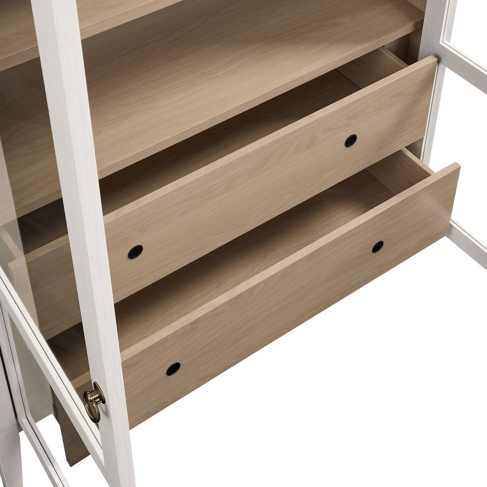 Nolan 74" Tall Wide Arched Storage Display Cabinet by Modway