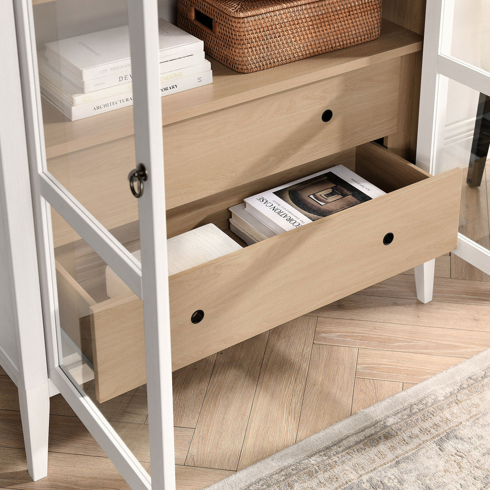 Nolan 74" Tall Wide Arched Storage Display Cabinet by Modway