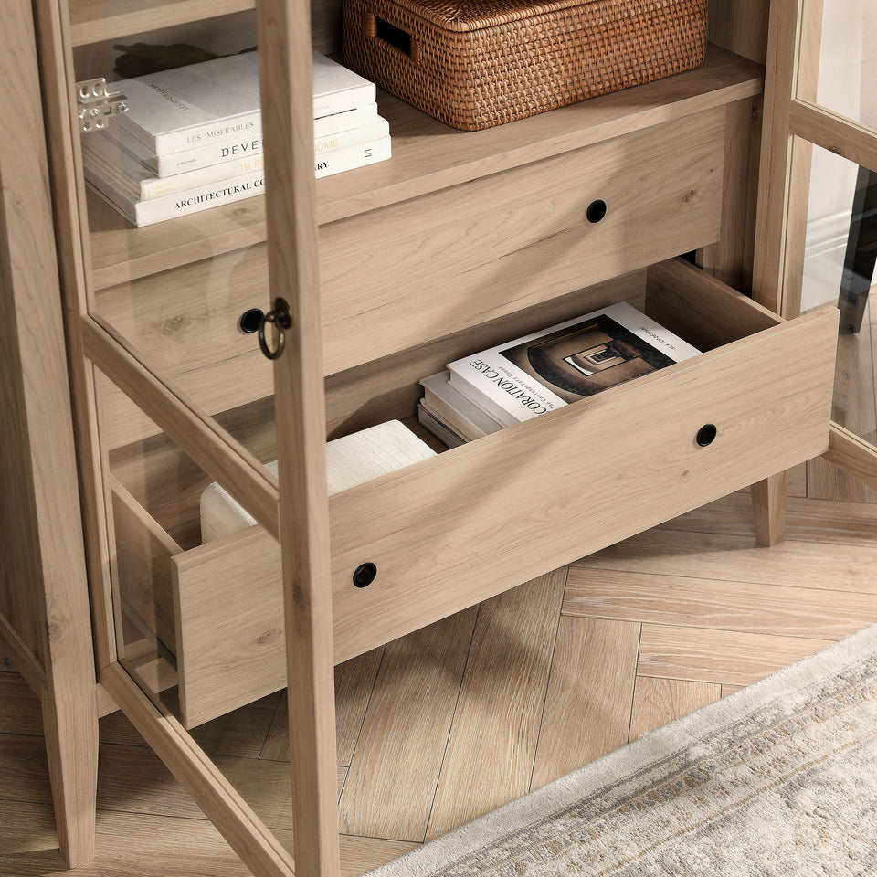 Nolan 74" Tall Wide Arched Storage Display Cabinet by Modway