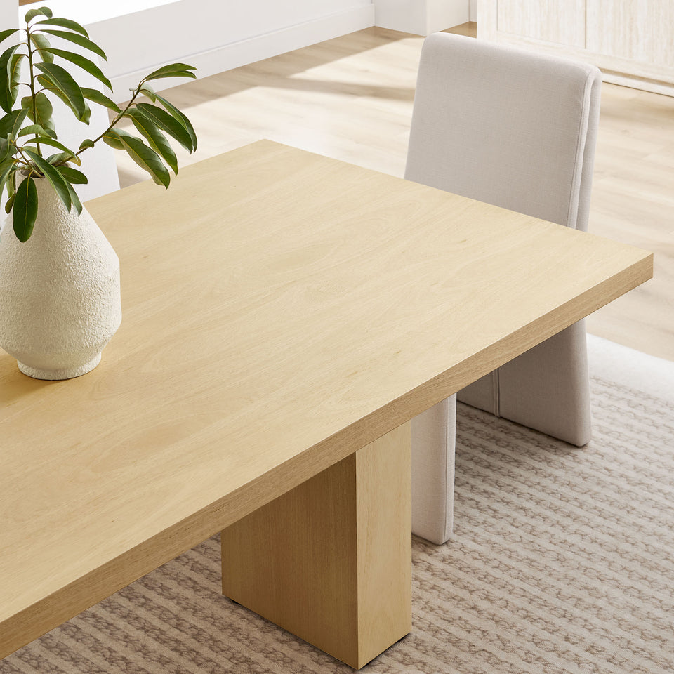 Piston 82" Rectangular Wood Dining Table by Modway