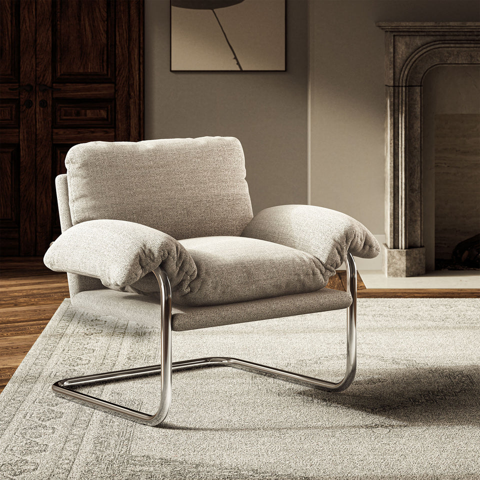 Ansel Boucle Fabric Accent Chair by Modway