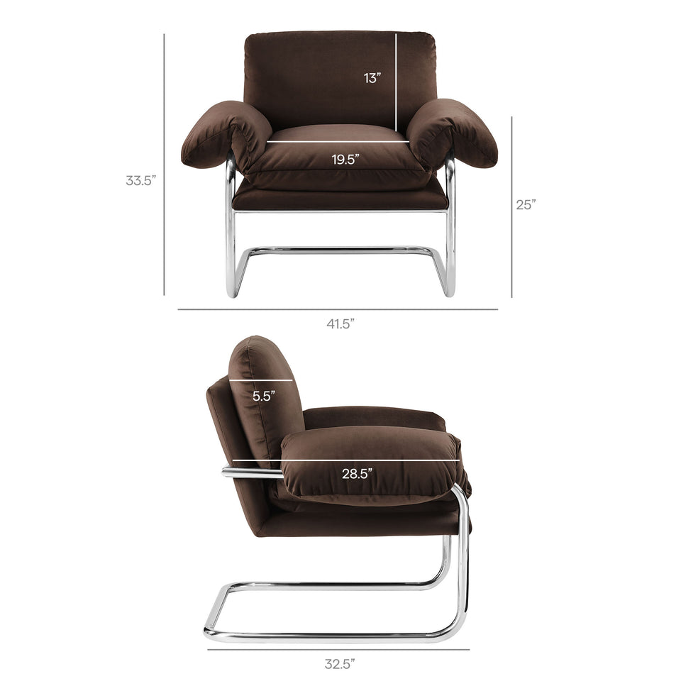Ansel Performance Velvet Accent Chair by Modway