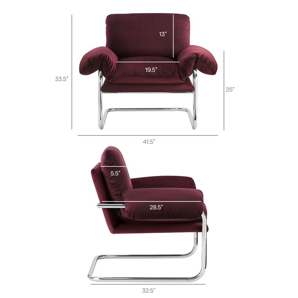 Ansel Performance Velvet Accent Chair by Modway