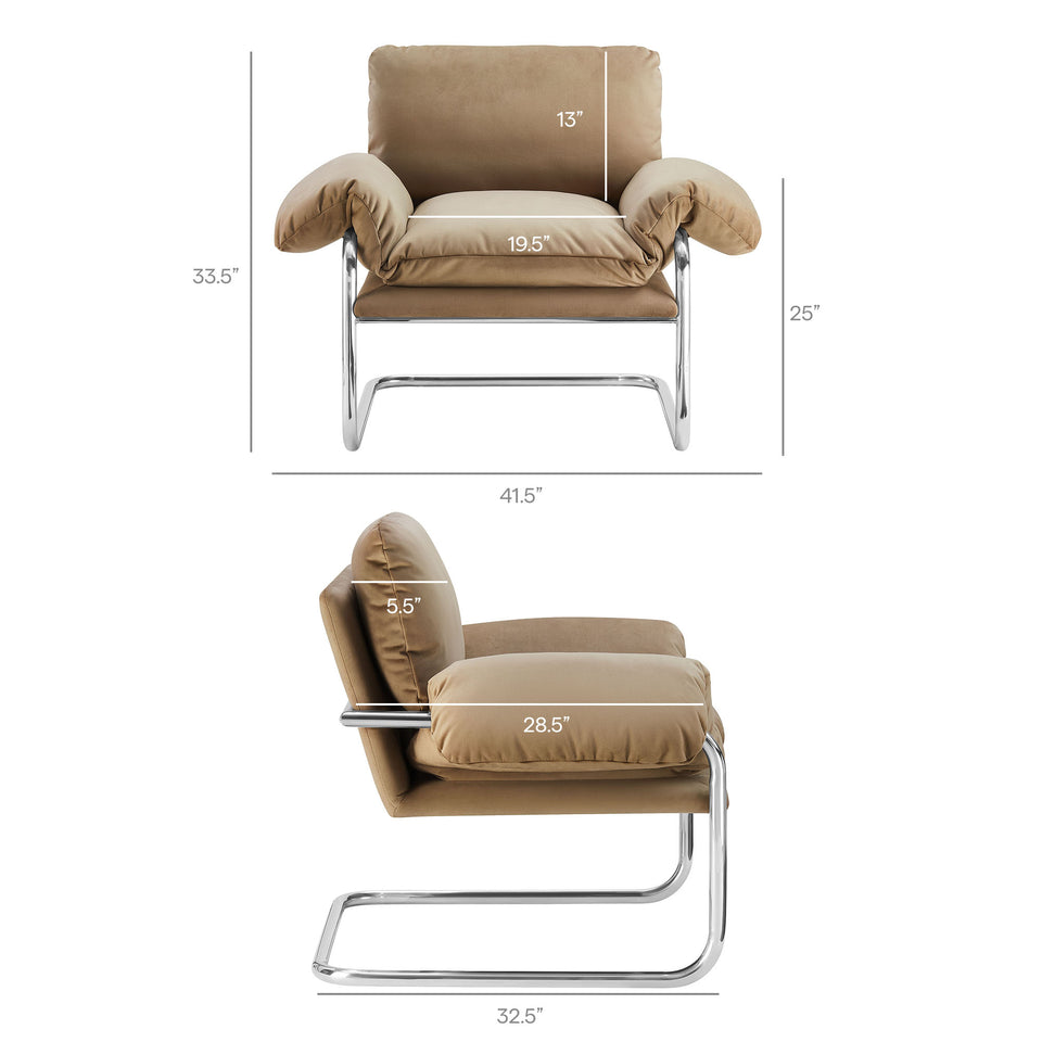 Ansel Performance Velvet Accent Chair by Modway