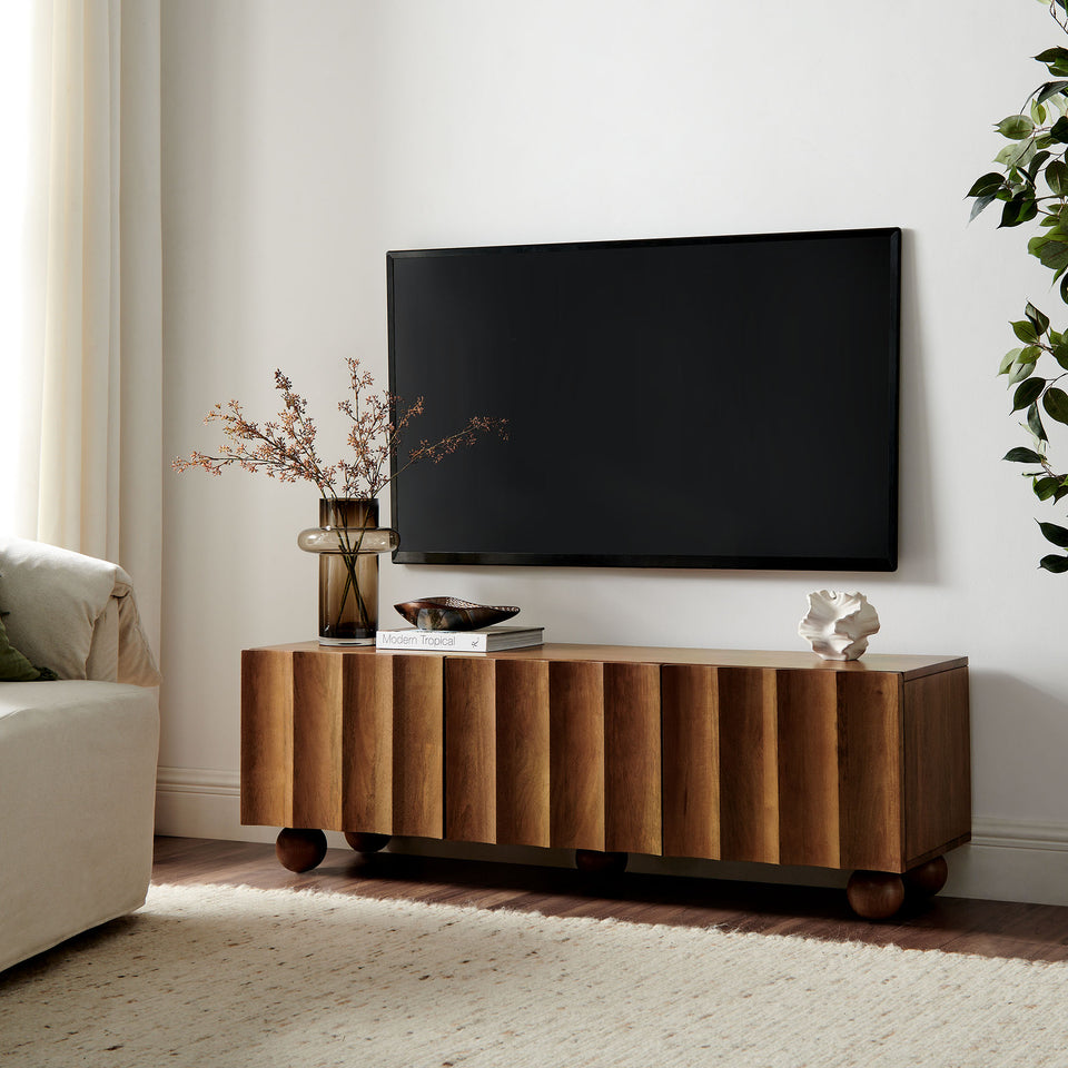 Sorren Scalloped 54" Wood TV Stand by Modway