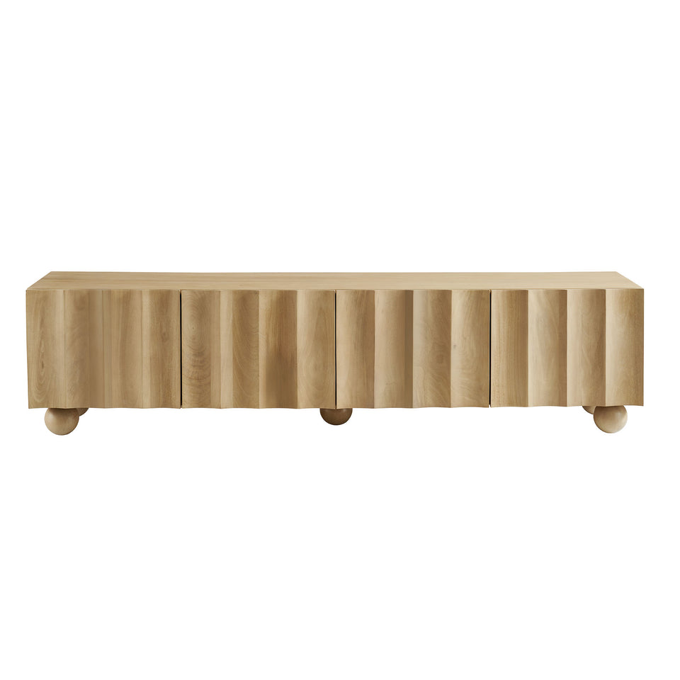 Sorren Scalloped 71" Wood TV Stand by Modway