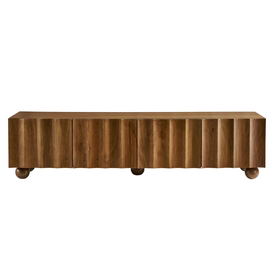 Sorren Scalloped 71" Wood TV Stand by Modway