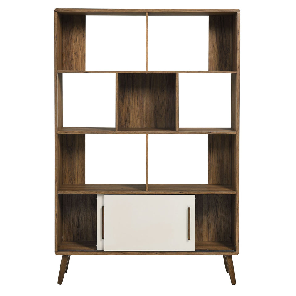Transmit 45" Bookcase with Sliding Doors by Modway