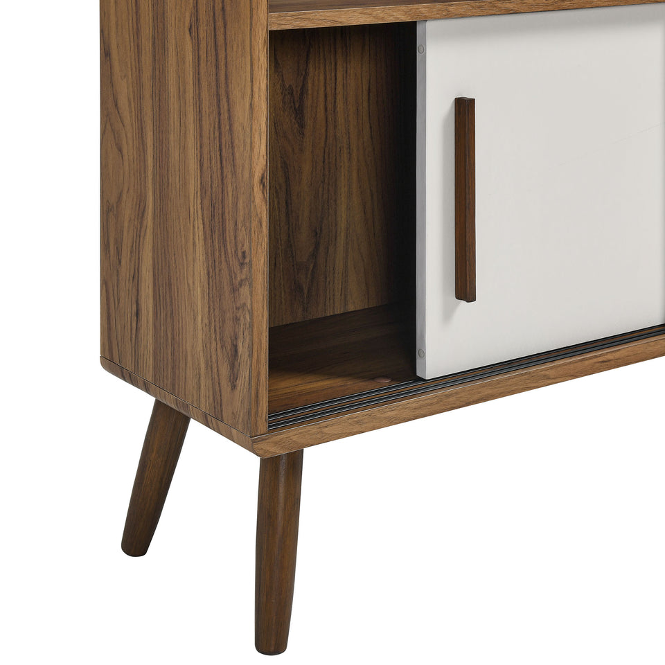 Transmit 45" Bookcase with Sliding Doors by Modway