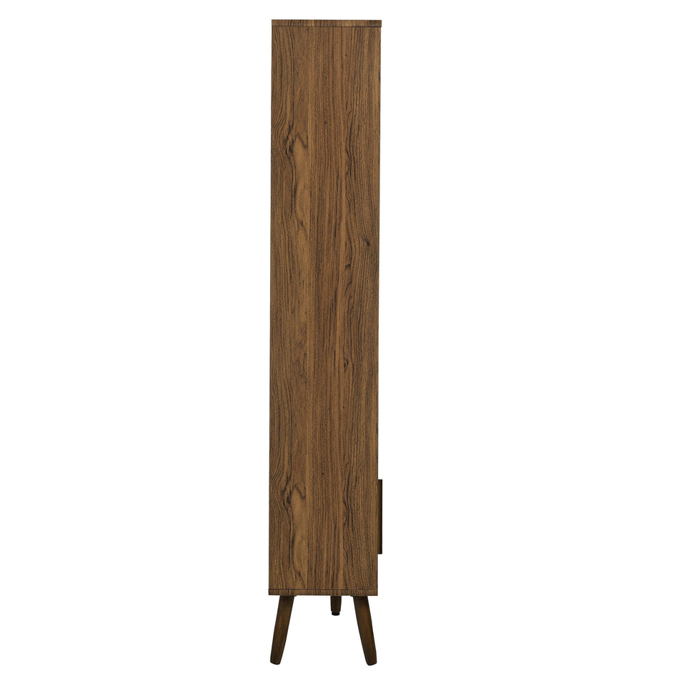 Transmit 59" Bookcase with Sliding Doors by Modway