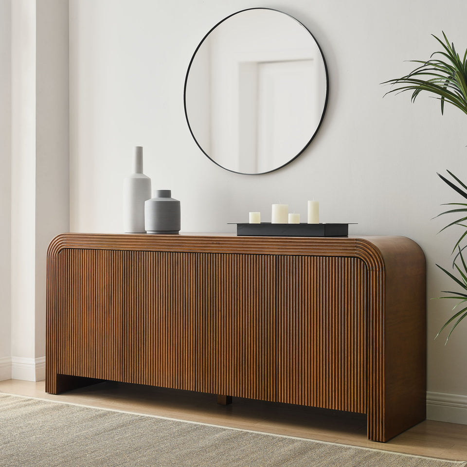 Waterflute 70" Fluted Sideboard Cabinet by Modway