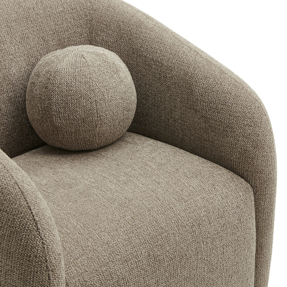 Holland Swivel Chenille Fabric Armchair by Modway