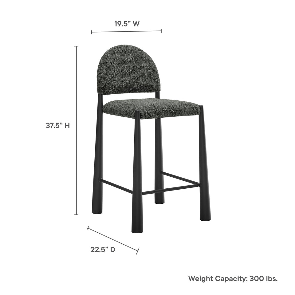 Hayley Upholstered Fabric Counter Stool by Modway