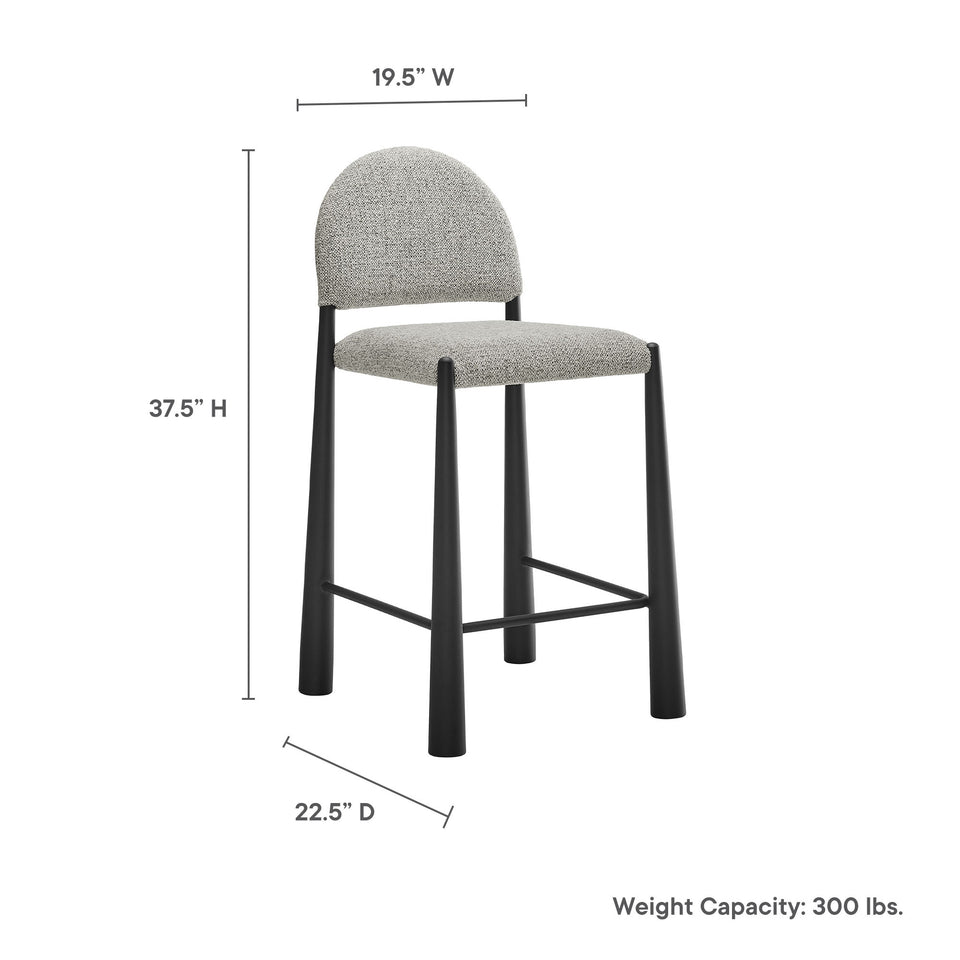 Hayley Upholstered Fabric Counter Stool by Modway