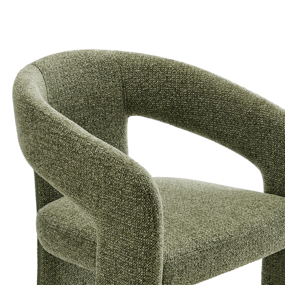 Oslo Barrel Fabric Upholstered Dining Accent Chair by Modway