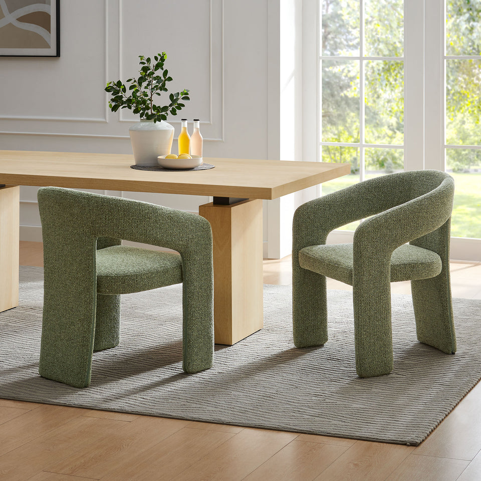 Oslo Barrel Fabric Upholstered Dining Accent Chair by Modway