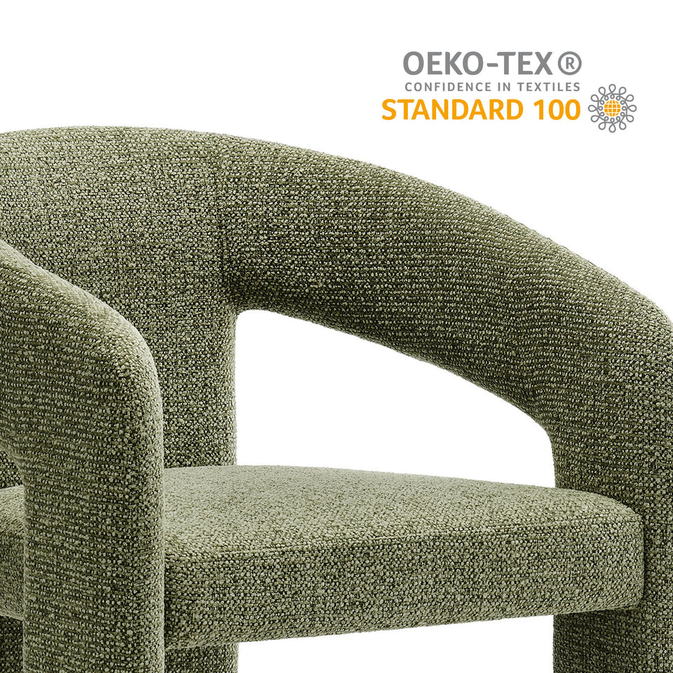Oslo Barrel Fabric Upholstered Dining Accent Chair by Modway