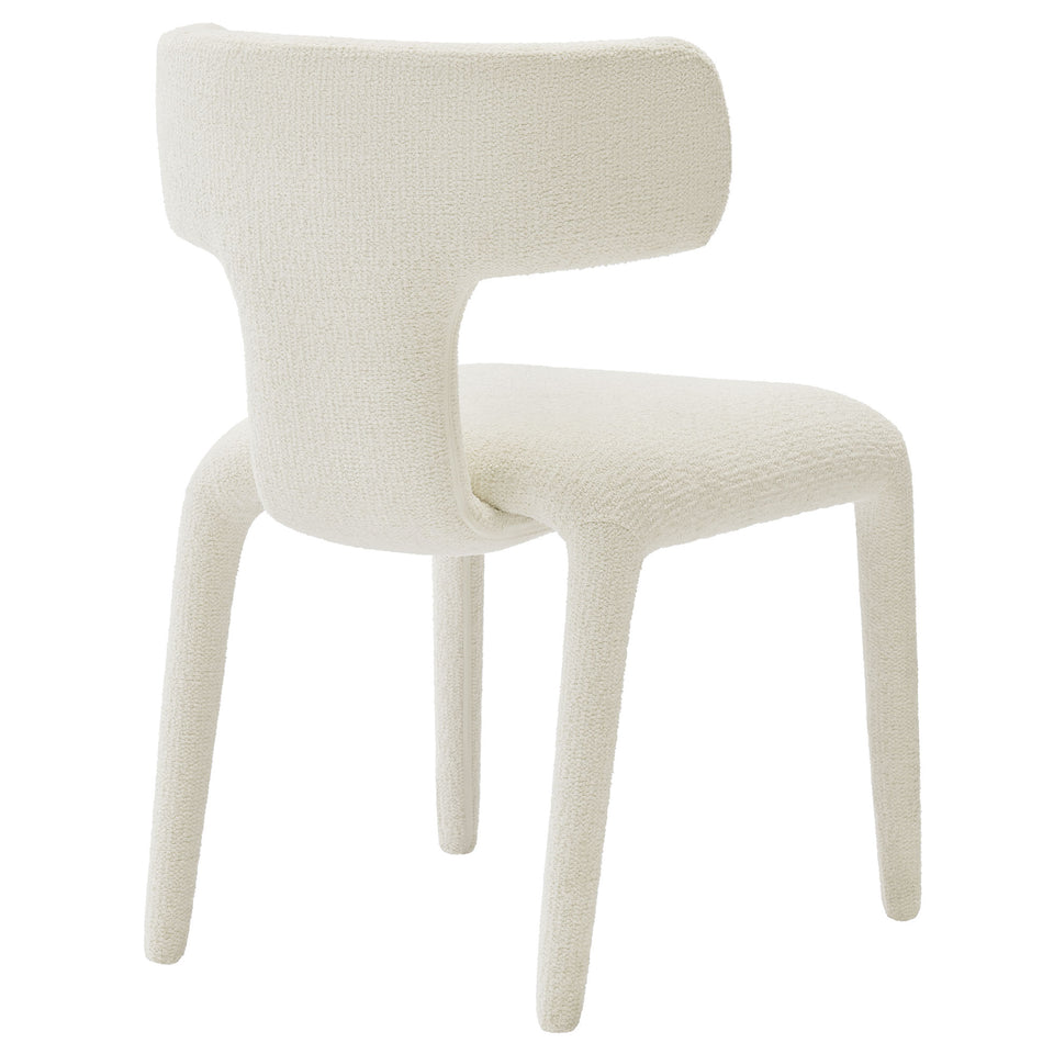 Stellan Curved Back Boucle Upholstered Dining Chair Set of 2 by Modway