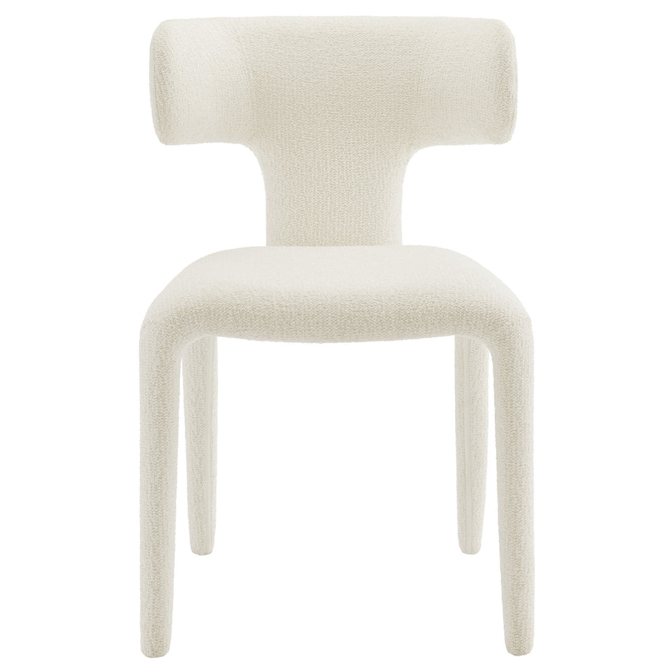 Stellan Curved Back Boucle Upholstered Dining Chair Set of 2 by Modway