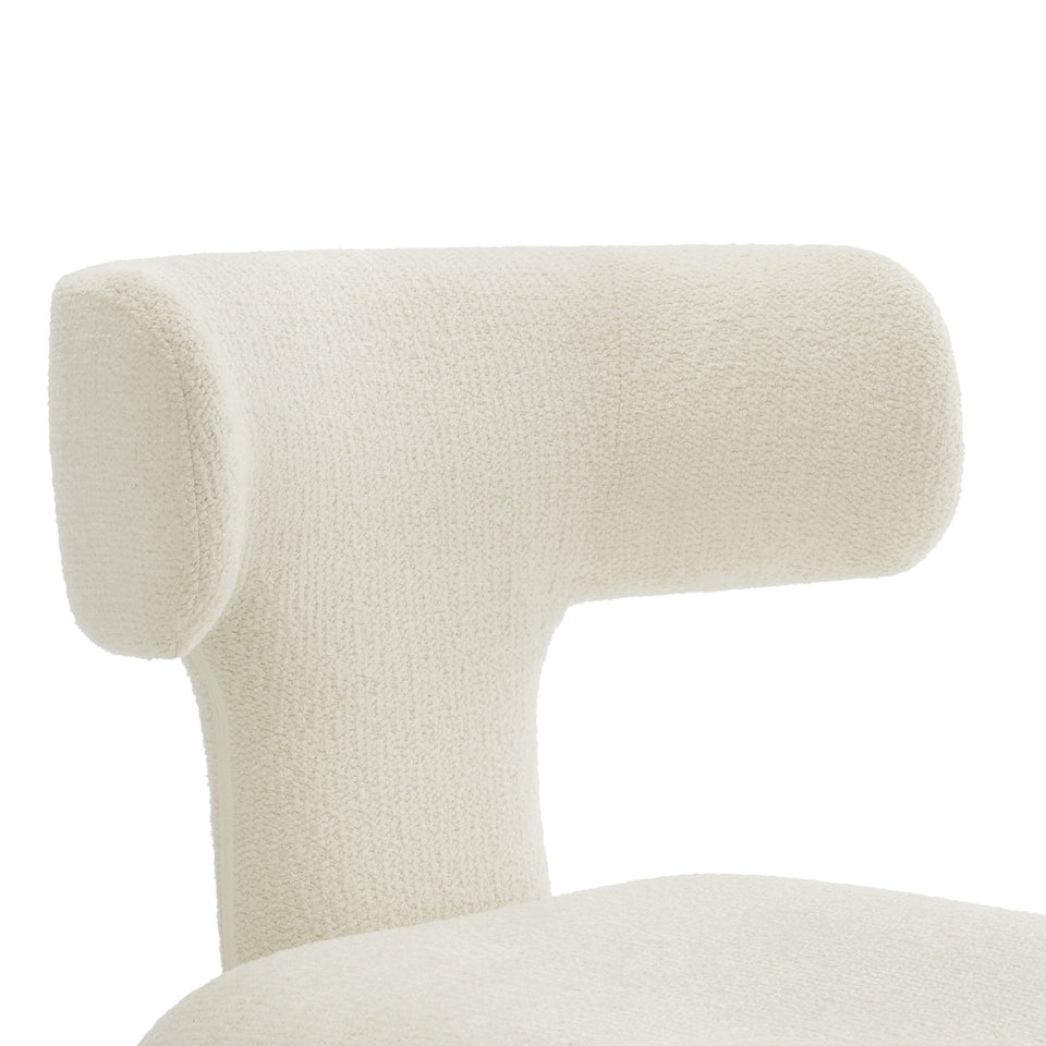Stellan Curved Back Boucle Upholstered Dining Chair Set of 2 by Modway