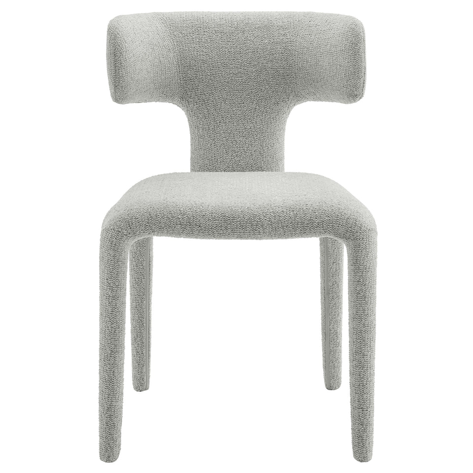 Stellan Curved Back Boucle Upholstered Dining Chair Set of 2 by Modway