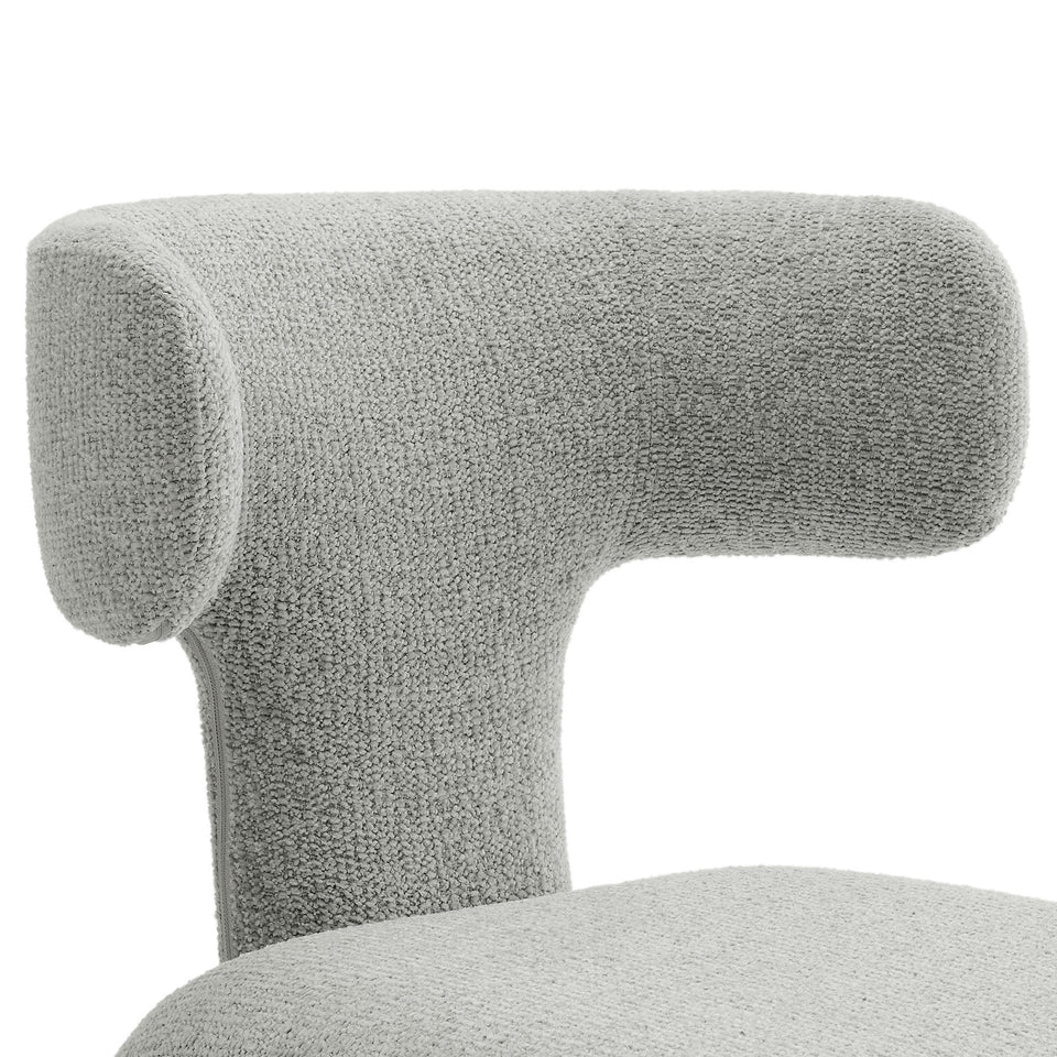 Stellan Curved Back Boucle Upholstered Dining Chair Set of 2 by Modway