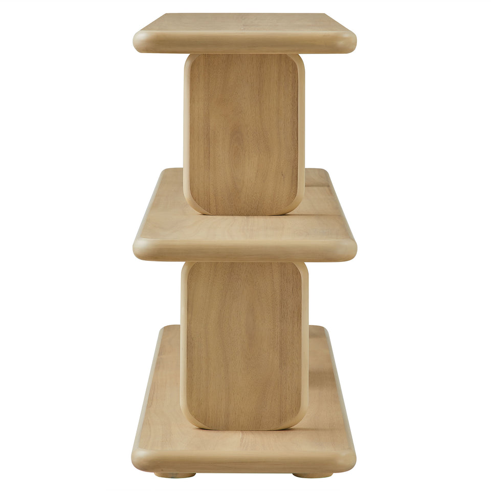 Lyle Sculptural 2-Tier Bookshelf by Modway