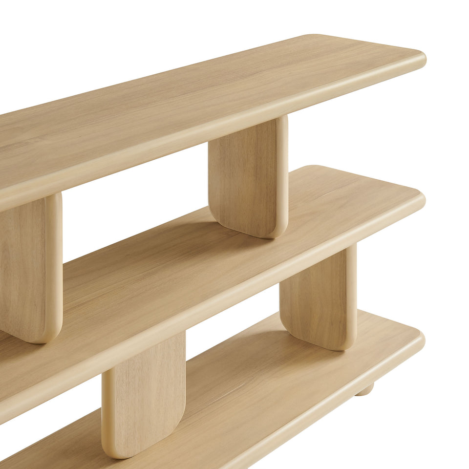 Lyle Sculptural 2-Tier Bookshelf by Modway
