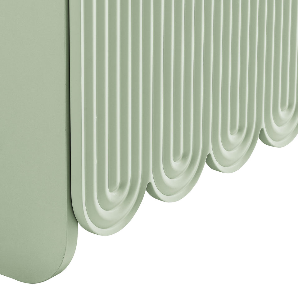 Dahlia Fluted and Scalloped Sideboard Storage Cabinet by Modway