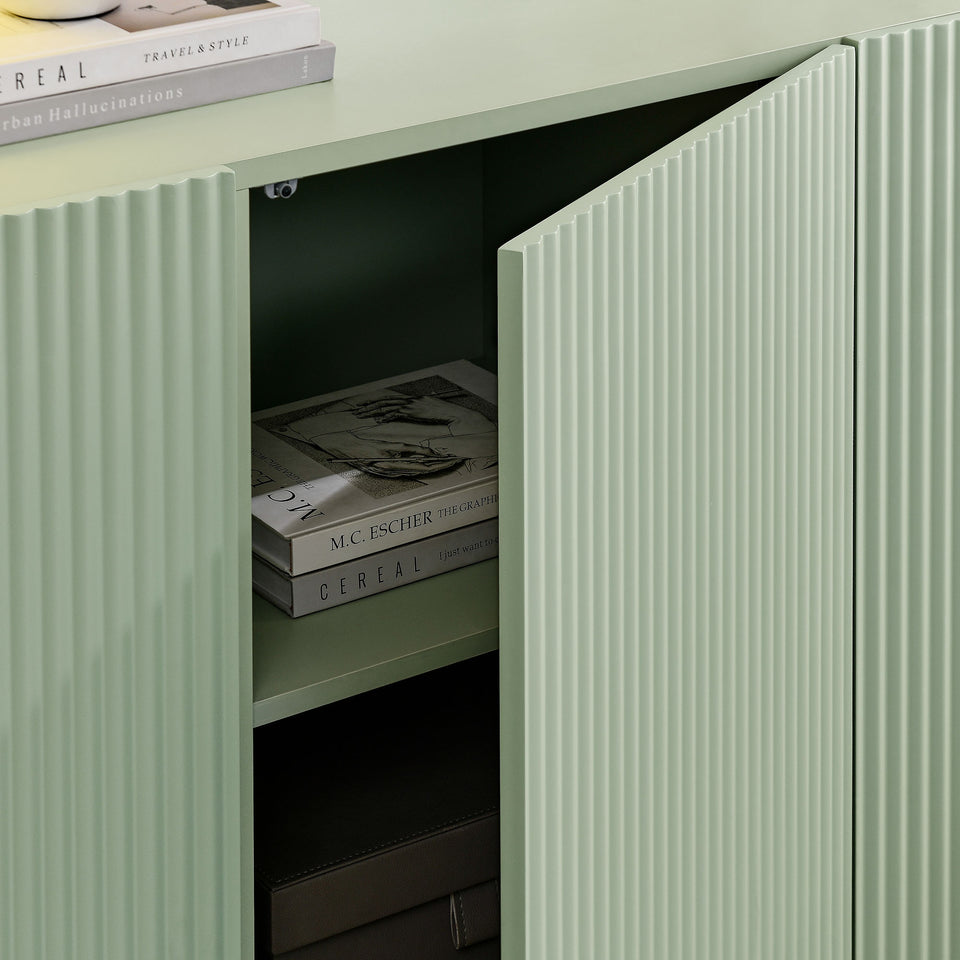 Dahlia Fluted and Scalloped Sideboard Storage Cabinet by Modway