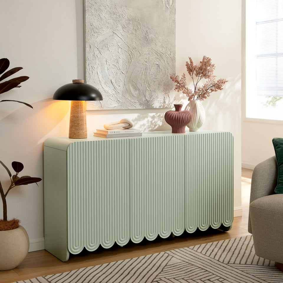 Dahlia Fluted and Scalloped Sideboard Storage Cabinet by Modway