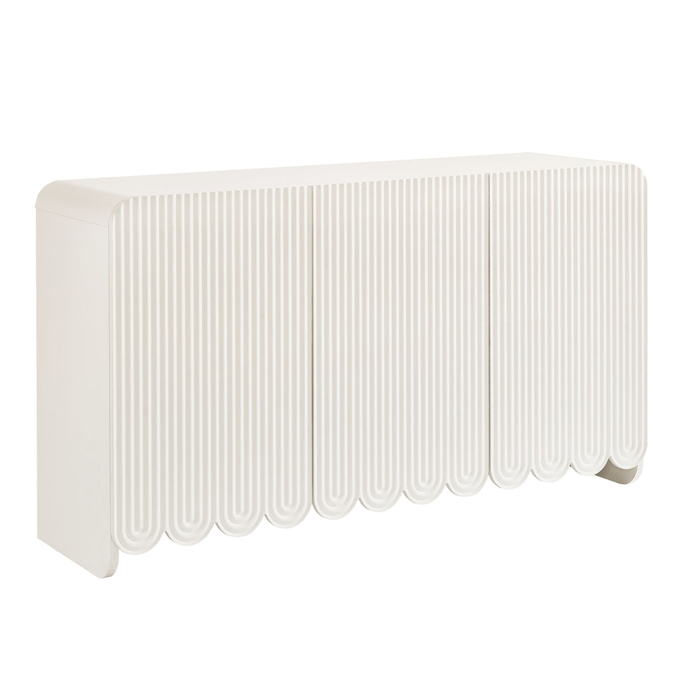 Dahlia Fluted and Scalloped Sideboard Storage Cabinet by Modway